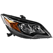 Passenger Side Halogen Headlight, With bulb(s), Coupe, OE Replacement, CAPA Certified