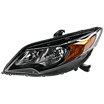 Driver Side Halogen Headlight, With bulb(s), Coupe, OE Replacement, CAPA Certified