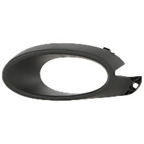 Front, Driver Side Fog Light Trim, Coupe, Textured Black