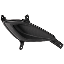Front, Passenger Side Fog Light Cover, USA Built Vehicle, Textured Black