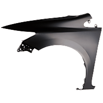 Front, Driver Side, Without turn signal light hole, 2012-2015 Sedan / 2012-2013 Coupe, CAPA CERTIFIED
