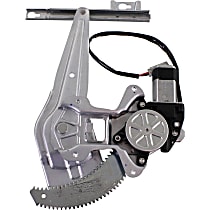 Sedan Rear, Passenger Side Power Window Regulator, With Motor