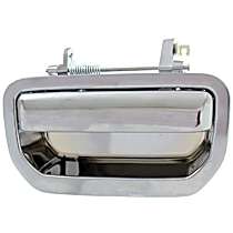 Tailgate Handle, Chrome, Plastic, 6 Cyl., 3.5L Engine, For Models without Rear View Camera