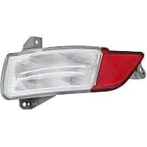 Driver Side Back Up Light With bulb(s) CAPA Certified