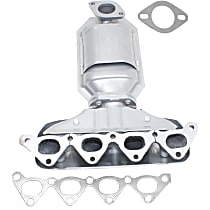 Front Catalytic Converter, Federal EPA Standard, 46-State Legal (Cannot ship to or be used in vehicles originally purchased in CA, CO, NY or ME), With Integrated Exhaust Manifold, 1.8L/2.0L Engines