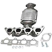 Front Catalytic Converter, Federal EPA, 46-State Cannot ship to/used in vehicles purchased in CA/CO/NY/ME, With Integrated Exhaust Manifold, Straight Outlet, 2.0L Engine
