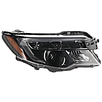 Passenger Side Halogen Headlight, With bulb(s), Without LED Daytime Running Lamps, OE Replacement, CAPA Certified