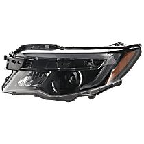 Driver Side Halogen Headlight, With bulb(s), Without LED Daytime Running Lamps, OE Replacement