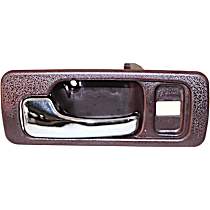 Front, Driver Side Interior Door Handle, Red Bezel with Chrome Lever, With Door Lock Hole, 4 Cyl., 2.2L Engine