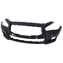 Front Primed Bumper Cover, For Models with Object Sensors, Except Sport Models