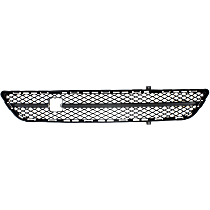 Sedan Front, Center Bumper Grille, Textured Gray