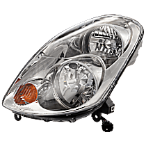 Driver Side Headlight, With bulb(s), Halogen, Clear Lens