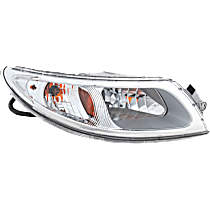 Passenger Side Headlight, with Bulb, Halogen, Clear Lens, Base Model