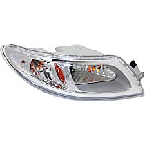 Passenger Side Headlight, with Bulb, Halogen, Clear Lens, Base Model