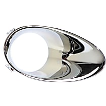 Front, Passenger Side Fog Light Trim, Chrome