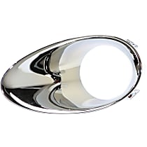 Front, Driver Side Fog Light Trim, Chrome