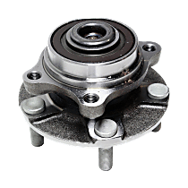 Front, Driver or Passenger Side Wheel Hub, With Bearing, 5 x 4.5 in. Bolt Pattern, Rear Wheel Drive