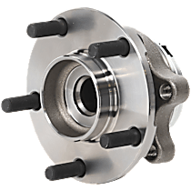Front, Driver or Passenger Side Wheel Hub, 5 Lugs, With Bearing, RWD