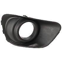 Front, Passenger Side Fog Light Trim, Primed, without Chrome Trim