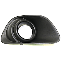 Front, Driver Side Fog Light Trim, Primed, without Chrome Trim