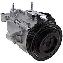 A/C Compressor, With Clutch, 6-Groove Pulley, 3.7L Engine