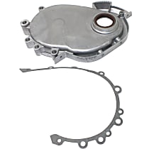 Timing Cover, Silver, Aluminum