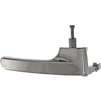 Front or Rear, Passenger Side Chrome Interior Door Handle, Without Door Lock Hole, Sport Utility