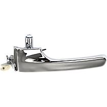 Front or Rear, Driver Side Chrome Interior Door Handle, Without Door Lock Hole, Sport Utility