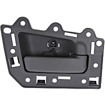 Rear, Passenger Side Gray Interior Door Handle, Without Door Lock Hole