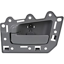 Rear, Driver Side Gray Interior Door Handle, Without Door Lock Hole