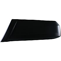 Rear, Passenger Side Bumper End, Textured Plastic