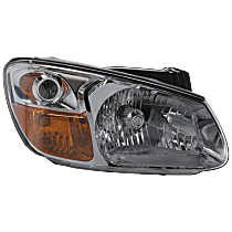 Passenger Side Headlight, With bulb(s), Halogen, Clear Lens