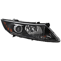 Passenger Side Headlight, With bulb(s), Halogen, Except Hybrid Model