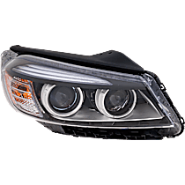 Passenger Side Halogen Headlight, With bulb(s), OE Replacement, CAPA Certified