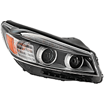 Passenger Side Halogen Headlight, With bulb(s), OE Replacement, CAPA Certified