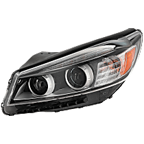 Driver Side Halogen Headlight, With bulb(s), OE Replacement, CAPA Certified