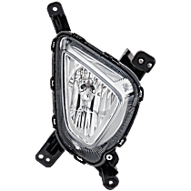 Front, Passenger Side Halogen Fog Light, With bulb(s), OE Replacement, CAPA Certified