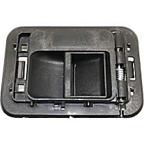 Front, Passenger Side Interior Door Handle, Black, Without Door Lock Hole, Base Model