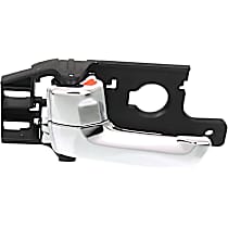 Front or Rear, Driver Side Chrome Interior Door Handle, With door lock button, Sport Utility