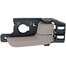 Front or Rear, Passenger Side Beige Interior Door Handle, With door lock button, Sport Utility