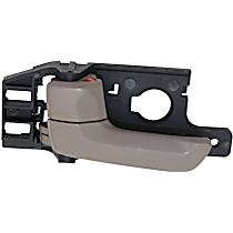 Front or Rear, Driver Side Beige Interior Door Handle, With door lock button, Sport Utility