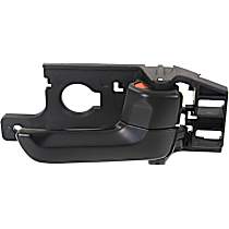 Front or Rear, Passenger Side Black Interior Door Handle, With door lock button, Sport Utility