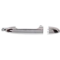 Rear, Driver Side Chrome Exterior Door Handle, Without Key Hole, New Body Style, Hatchback