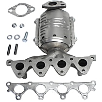 Driver Side Catalytic Converter, Federal EPA Standard, 46-State Legal (Cannot ship to or be used in vehicles originally purchased in CA, CO, NY or ME), With Integrated Exhaust Manifold, 1.6L Engine