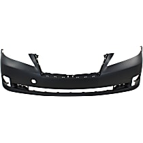 Front Primed Bumper Cover, Without Parking Aid Sensor Holes CAPA Certified