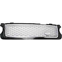 Upper Grille Assembly, Black Shell with Silver Insert