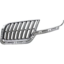 Upper Grille Assembly, Chrome Shell with Painted Gray Insert, Grille