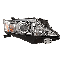 Passenger Side Headlight, with Bulb, Halogen, Clear Lens, 6 Cyl., 3.5L Engine, Canada Built Vehicle