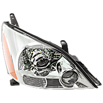 Passenger Side Headlight, without Bulb, Halogen, Clear Lens, Base Model, 8 Cyl., 4.7L Engine, CAPA Certified