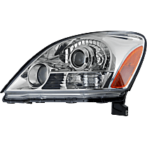 Driver Side Headlight, without Bulb, Halogen, Clear Lens, Base Model, 8 Cyl., 4.7L Engine, CAPA Certified